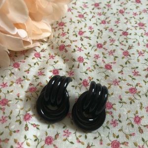 Vintage modern sculptural earrings